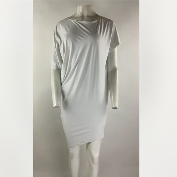 Athleta Sz XS Sunlover Hilo SPF 50+ Dress White Nylon Spandex Asymmetric - Picture 1 of 9